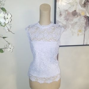 NEW Nanette Lepore Lace Blouse. Sz S